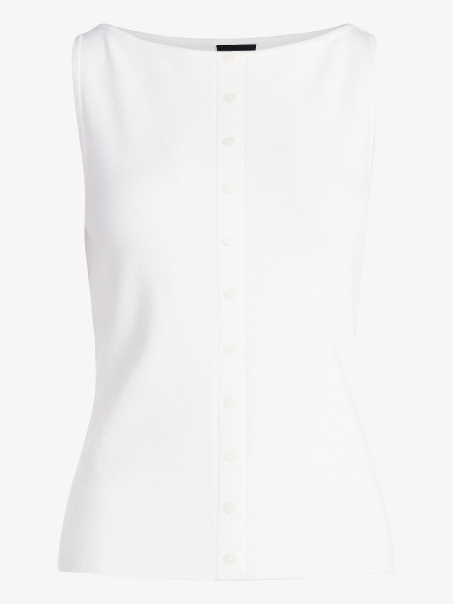 Scoop Women's Sleeveless Button Front Cardigan Sweater, Lightweight, Sizes XS-XXL