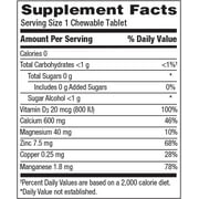 Caltrate 600+D3 Plus Minerals Cherry Orange & Fruit Punch -- 90 Chewable Tablets