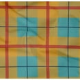 thumbnail image 4 of oneOone Cotton Poplin Twill Teal Blue Fabric Madras Check Quilting Supplies Print Sewing Fabric By The Yard 56 Inch Wide, 4 of 4