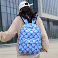 thumbnail image 3 of AMERTEER 3Pcs Tie-Dye Backpack for Student Bookbag Set with Lunch Box Pencil Case(Purple), 3 of 9