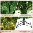 thumbnail image 3 of Patiojoy Pre-Lit Hinged Lifelike Xmas Tree, 7FT Lush Artificial Christmas Tree W/ 1208 PVC Tips 500 LED Lights 8 Flash Modes, 3 of 10