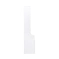 thumbnail image 5 of 58'' Tall Nightstand with 4-Tier Shelves and 2 Storage Drawers, Night Stand with Bookshelf, End Side Table for Bedroom, Hallway, Office, White, 5 of 9
