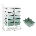 thumbnail image 3 of Gymax 10-Drawer Storage Cart Utility Rolling Trolley Kitchen Office Organizer, 3 of 10