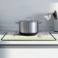 thumbnail image 2 of Renewold Ceramic Glass Stove Top Cover Stove Mat Stove Burner Cover Multipurpose Rubber Desk Saver Pad Washer Dryer Top Cover Range Cover for Counter Top, Hummingbird Wisteria Flower, 2 of 7