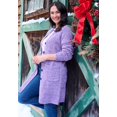 thumbnail image 2 of Woman Within Plus Size Marled Jacket Duster Sweater, 2 of 3