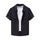 thumbnail image 1 of pstuiky camisetas de hombre, Estilo Hombre Color Sólido Casual Ventilado Botones Sueltos Solapa Bolsillos Manga Corta camisetas de hombre l, 1 of 5