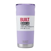 BUILT Torrent 20 oz Double-Wall Insulated Stainless Steel Tumbler Water Bottle, Lavender