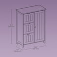 thumbnail image 2 of LEDREM Freestanding Storage Cabinet with 3 Drawers & Adjustable Shelf - 11.8x23.6x31.5 Inch White Storage Unit for Home Organization, 2 of 6