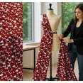 thumbnail image 5 of Soimoi Cotton Cambric Fabric Cotton Ball Floral Decor Fabric Printed Yard 56 Inch Wide, 5 of 7