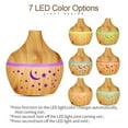 thumbnail image 1 of Jusqu'à 65% de Réduction!Humidificateurs for Bedroom Étoile Ciel Bois Grain Creux Étoile Lune Humidifier Coloré Translucide Mini Portable 130ML Aromatherapy Machine, 1 of 9