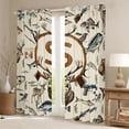 thumbnail image 2 of Castle Fairy Hunting Wood Letter S Black Out Curtains for Boys,Wildlife Deer Curtains Pack of 2 (42x63 Each), 2 of 6