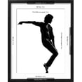 thumbnail image 5 of Art.com Full Length Silhouette Of A Young Man Dancer Dancing Funky Hip Hop R And B Art Print by OSTILL, Black Frame Wall Art, 17" x 21", 5 of 5