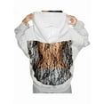 thumbnail image 3 of Women'S Pullover Sweatshirts Casual Long Sleeve Crystal Mesh Back Hoodie with Pocket Lace White XXL, 3 of 5