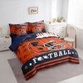 thumbnail image 3 of jejeloiu Rugby Game Sport 7 Pieces Bedding Comforter Set,Boys Ball Game Full Bedding Set For Teens Reversible, 3 of 8