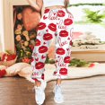 thumbnail image 2 of Pantalones anchos Gibobby mujer Pantalones de chándal informales con estampado de corazón Rojo S, 2 of 4