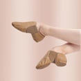 thumbnail image 2 of Zapatos Jazz Shoes Prcfurdcge sin cordones de piel sintética para mujeres y hombres, color marrón, 2 of 6