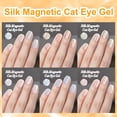 thumbnail image 2 of Set de esmaltes de uñas TWOEIGHT Silk Magnetic Cat Eye Gel 8 ml x6, 2 of 7