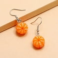 thumbnail image 5 of LOLIPPYY 2 Pairs Orange Resin Dangle Earrings Lightweight Comfortable Fashionable Ear Jewelry for Women, 5 of 8