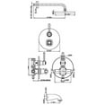 thumbnail image 2 of Latoscana 88CR691KIT Thermostatic Tub & Shower Set w/ Volume Control In Chrome, 2 of 2