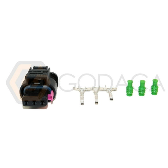 1x Connector 3-way for Audi Camshaft Position Sensor 4H0 973 703 w/out wire