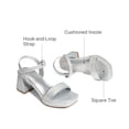 thumbnail image 5 of DREAM PAIRS Girls' Strappy Flat Sandals, Elegant T-Strap Summer Dress Shoes with Metallic Ball Accent, Comfortable Non-Slip Beach Sandals for Little/Big Kid, 5 of 5