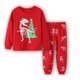 thumbnail image 1 of Conjunto de pijamas 100% de algodón para niños y niñas, ropa de dormir de 2 piezas con dibujos animados, Tops y pantalones, ropa de Navidad, 1 of 4