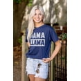 thumbnail image 3 of Funny Mama Llama Mothers Day Pun Women's Plus Size Graphic Tee Brisco Brands 5X, 3 of 5