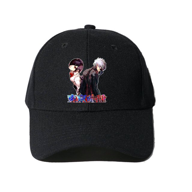 Gorra de béisbol para hombre Hat Cotton Tokyo Ghouls, color negro