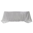 thumbnail image 2 of BalsaCircle 90x132 in Silver Sequin Dots Polyester Rectangle Tablecloth Party Events Reception Decorations Supplies, 2 of 8
