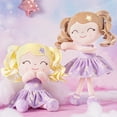 thumbnail image 5 of Gloveleya Baby Toy Plush Figure Curly Hair Dolls Soft Toys Pink Hair Stars Dress 12 Inches, 5 of 7