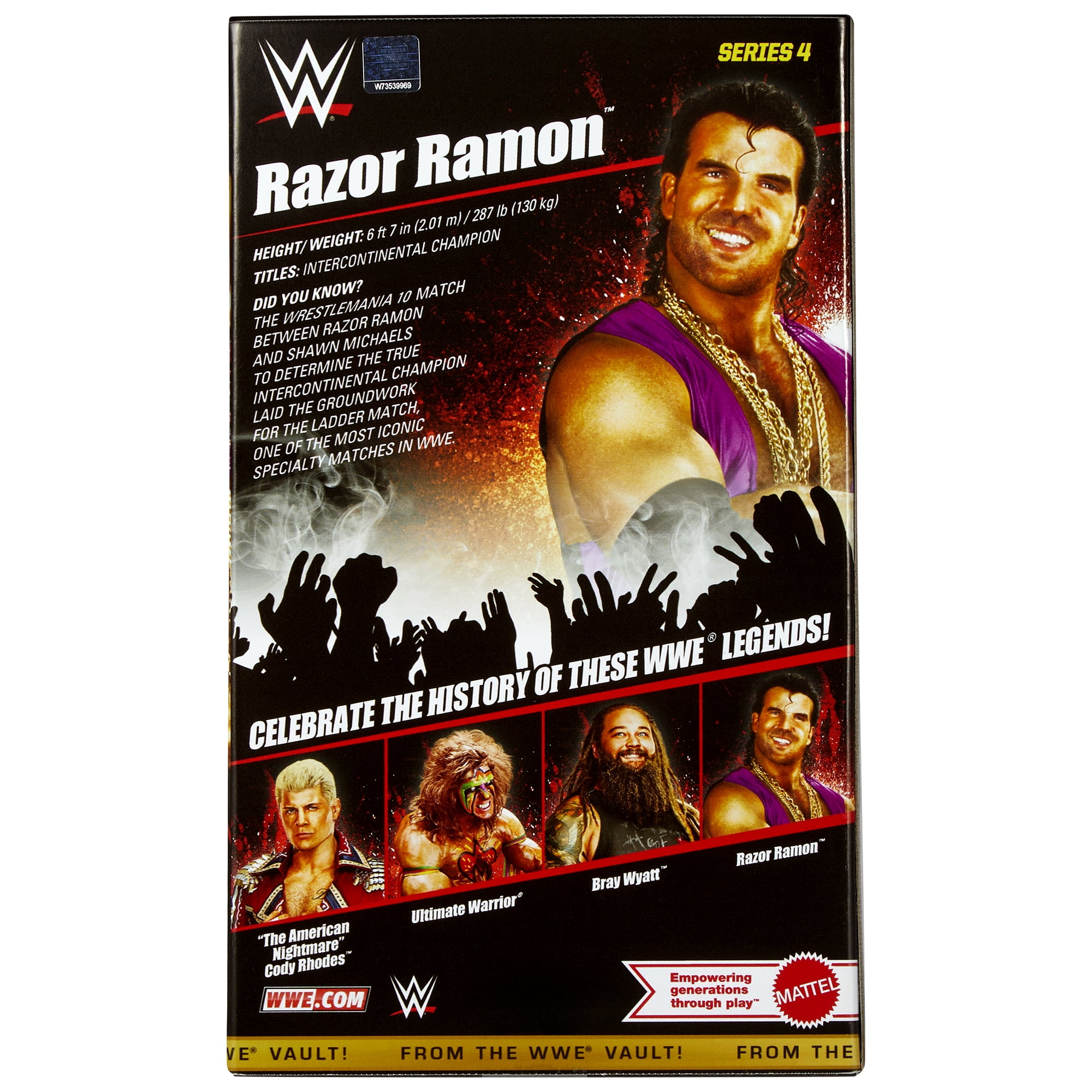 Razor Ramon (Purple) - WWE From the Vault Ringside Exclusive Series 4 Mattel WWE Toy Wrestling Action Figure