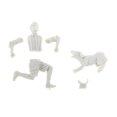 thumbnail image 2 of kusrkot 1/35 Resin Running Kids & Dog Figure Model DIY Accessory for Home Decoration, 2 of 8
