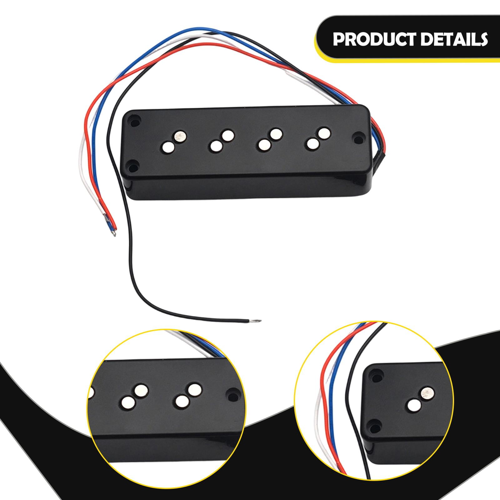 MERIGLARE Electric Guitar Pickup Double Coil Humbucker Bass Pickup Bridge Accessory Replacement pp Material Suitable For DIY Enthusiasts And Electric Guitar Parts Upgrades