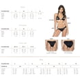 thumbnail image 7 of PQ Swim Women's Midnight Lace Fanned Bikini Bottoms - Low Rise, Cheeky Coverage - Teeny, 7 of 7