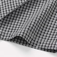 thumbnail image 6 of hoksml Men's Gingham Plaid Short Sleeve Button Down Shirt, Chest Pocket Collared Loose Fit Summer Casual Daily Top, 6 of 9