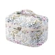 thumbnail image 1 of Bolsa de maquillaje RSRSLEII acolchada de algodón floral grande para mujer, 1 of 6