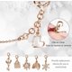 thumbnail image 2 of Kompatibel med Apple Watch 38mm 40mm 41mm 42mm, Bling Armband med Glitter Skal Inbyggt Skärmskydd, Utbytbara Berlocker Dr Rose Gold, 2 of 5