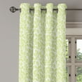 thumbnail image 3 of Ambesonne Nature Grommet Curtain, Green Leaves Branches, 50" x 54", Green Ecru, 3 of 6