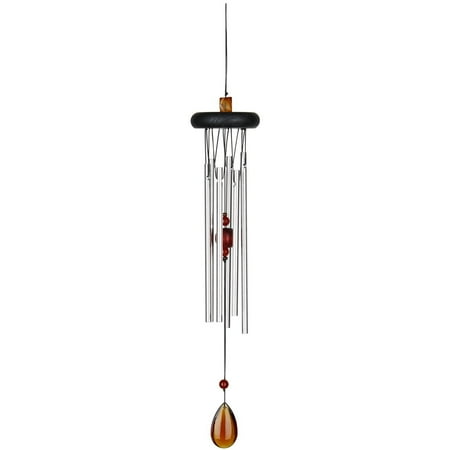 Woodstock Windchimes Woodstock Chakra Chimes Amber, Wind Chimes For Outside, Wind Chimes For Garden, Patio, and Outdoor Décor, 17"L