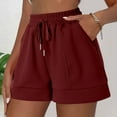 thumbnail image 2 of Daznico Women's High Waist Summer Shorts - Loose Fit Breathable with Drawstring & Pockets, Comfortable Casual 2025,for Size S, 2 of 5
