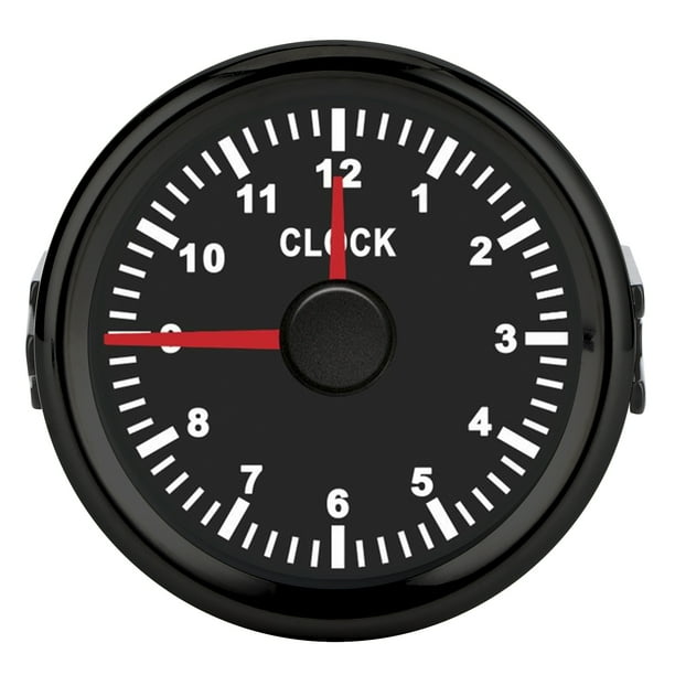 Auto Timepiece,2in Universal Clock Gauge Dashboard Time Clock Clock ...