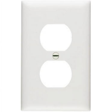 Legrand - Pass & Seymour TP8WCP TradeMaster One-Gang One-Duplex Outlet Wall Plate, 10-Pack, White