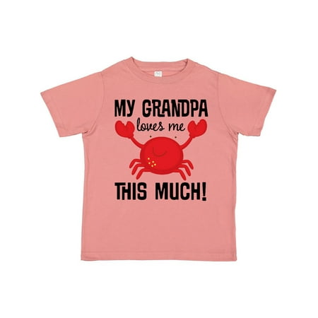 

Inktastic My Grandpa Loves Me Crab Gift Toddler Boy or Toddler Girl T-Shirt