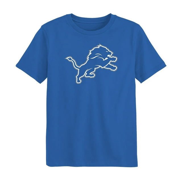 T-shirt à Manches Courtes pour Jeunes Detroit Lions NFL avec Logo Principal