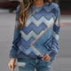 thumbnail image 2 of Sudadera Para Mujer Sudaderas de Cuello Redondo Estampado de Moda Manga Larga Cómoda Transpirable Sudadera de Cuello Redondo Odeerbi  ODB131855, 2 of 5