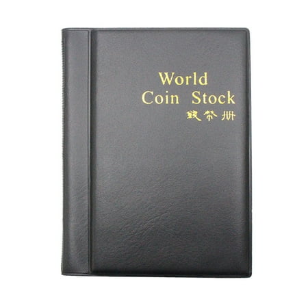 CMrtew Coin Collection Album,120 Pockets Money Currency Collectors Holder Commemorative Hardcover Book foreign Currency Display Storage Case Collecting Protectors Sleeve Organizer Box Folder Supplies