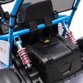 thumbnail image 5 of iYofe 24v Ride on Toys for Big Kids, 400w 7.5 Mph Electric Go Kart W/Front Eva Wheel, Music & Lights, Suspension, Bluetooth, 5 Point Harness, Kids Electric Car Blue, 5 of 9