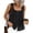 Black |#4, variant on Women Summer Boho Lace Tie Front Tank Beach Vacation Top Button Down Sleeveless Cardigan Crop Y2k Tops Clothes 2026 Dark Blue M