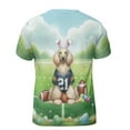 thumbnail image 2 of Happy Easter Hello Spring Afghan Hound Playing Football All Over Print 3D Shirt Unisex Merch Dog Lover - 13003, 2 of 6