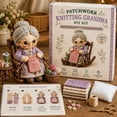 thumbnail image 4 of Patchwork DIY Doll Kits, Handmade Fun and Creativity, 3D Cute Dolls Felt Patchwork Kit, Creative Manual Art Craft, Gifts for Adults Beginners, Doll and DIY Craft Lovers (C), 4 of 9